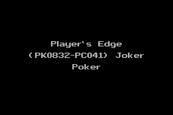 Player's Edge (PK0832-PC041) Joker Poker
