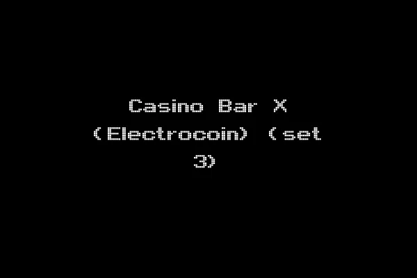 Casino Bar X (Electrocoin) (set 3)