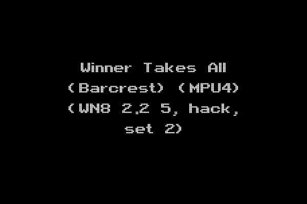 Winner Takes All (Barcrest) (MPU4) (WN8 2.2 5, hack, set 2)