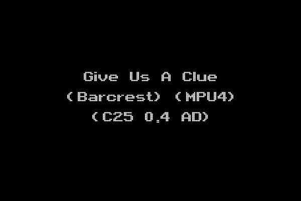Give Us A Clue (Barcrest) (MPU4) (C25 0.4 AD)