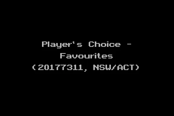 Player's Choice - Favourites (20177311, NSW/ACT)