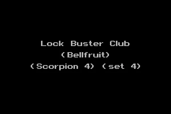 Lock Buster Club (Bellfruit) (Scorpion 4) (set 4)