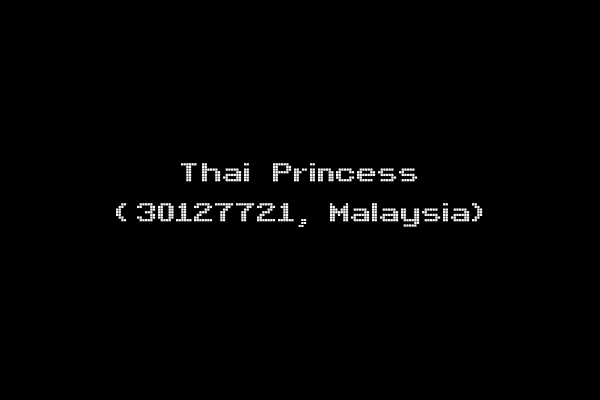 Thai Princess (30127721, Malaysia)