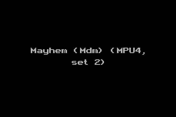 Mayhem (Mdm) (MPU4, set 2)