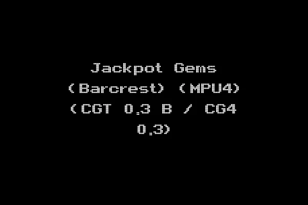 Jackpot Gems (Barcrest) (MPU4) (CGT 0.3 B / CG4 0.3)