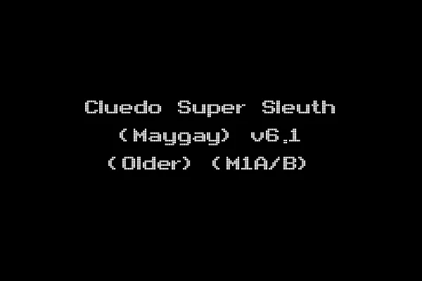 Cluedo Super Sleuth (Maygay) v6.1 (Older) (M1A/B)