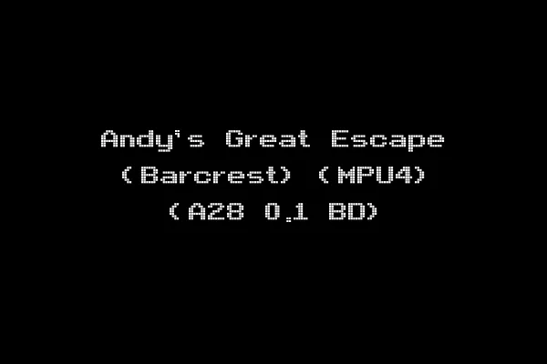 Andy's Great Escape (Barcrest) (MPU4) (A28 0.1 BD)