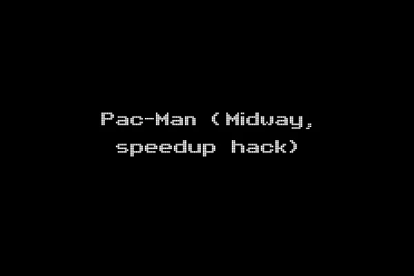 Pac-Man (Midway, speedup hack)