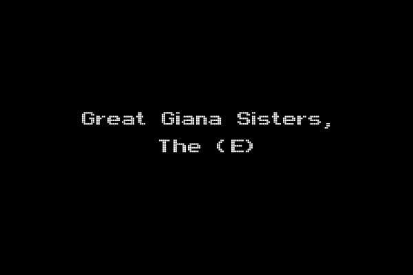 Great Giana Sisters, The (E)