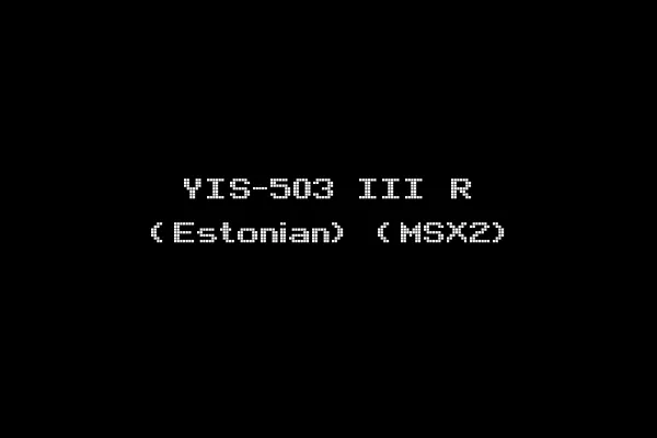 YIS-503 III R (Estonian) (MSX2)