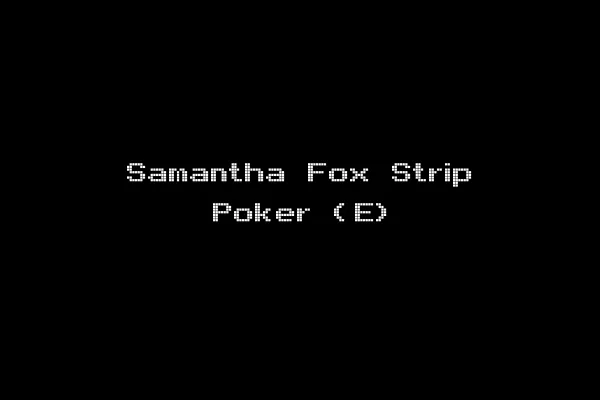 Samantha Fox Strip Poker (E)