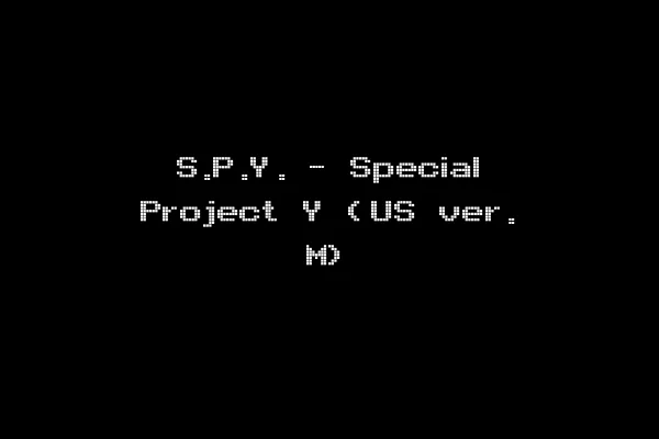 S.P.Y. - Special Project Y (US ver. M)