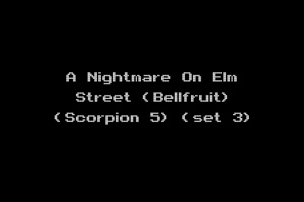 A Nightmare On Elm Street (Bellfruit) (Scorpion 5) (set 3)