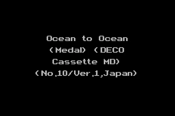 Ocean to Ocean (Medal) (DECO Cassette MD) (No.10/Ver.1,Japan)
