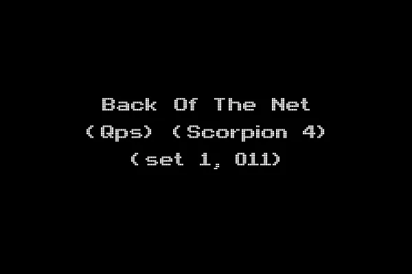 Back Of The Net (Qps) (Scorpion 4) (set 1, 011)