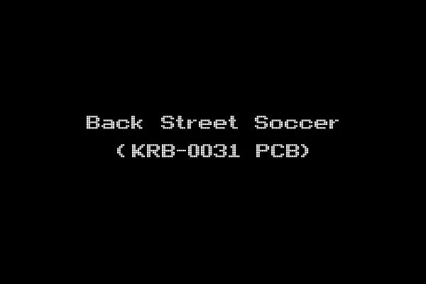 Back Street Soccer (KRB-0031 PCB)