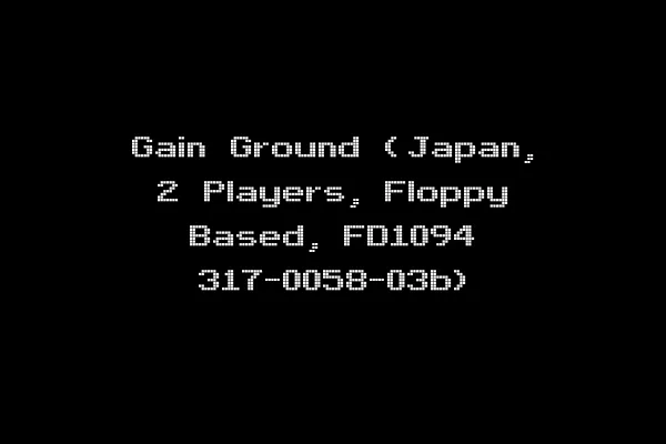 Gain Ground (Japan, 2 Players, Floppy Based, FD1094 317-0058-03b)