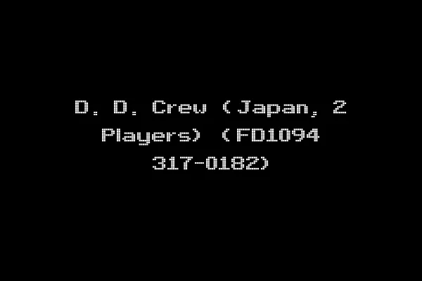 D. D. Crew (Japan, 2 Players) (FD1094 317-0182)