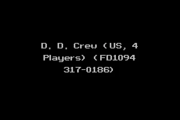 D. D. Crew (US, 4 Players) (FD1094 317-0186)