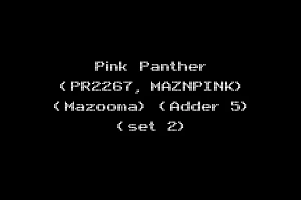 Pink Panther (PR2267, MAZNPINK) (Mazooma) (Adder 5) (set 2)