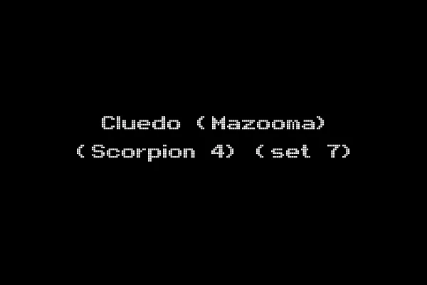 Cluedo (Mazooma) (Scorpion 4) (set 7)