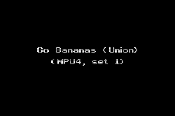 Go Bananas (Union) (MPU4, set 1)